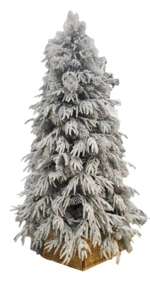 PINHEIRO DE NATAL FLOCADO C/ PINHAS