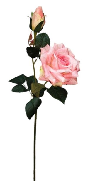 HASTE ROSA DIAMANTE C/ BOTÃO