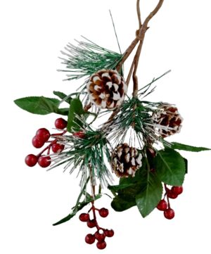 PALMITO C/ BAGAS E PINHAS C/ 35 CM