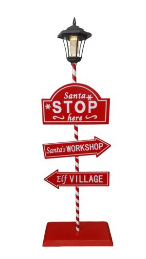 POSTE C/ PLACAS DE DIREÇÃO E CANDEEIRO