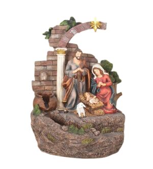 FONTE C/ SAG. FAMÍLIA NAS RUINAS