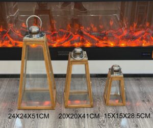 CONJ. 3 LANTERNAS TRIANGULARES