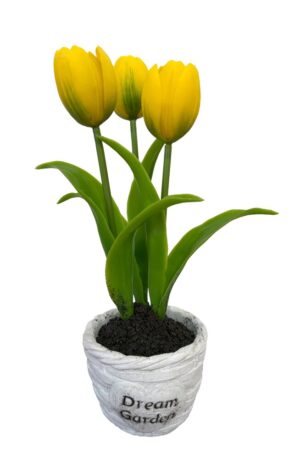 VASO DE TULIPAS X 3
