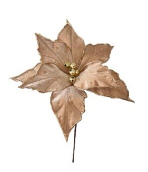 PICK DE POINSETIA EM VELUDO