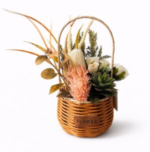 CESTO C/ ARRANJO FLORAL