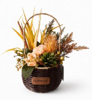 CESTO C/ ARRANJO FLORAL