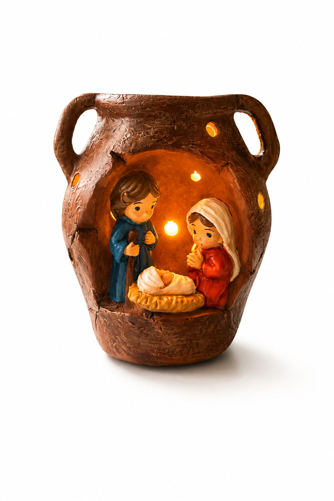 ÂNFORA C/ SAGRADA FAMÍLIA C/ LUZ