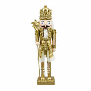 QUEBRA-NOZES DOURADO C/ CEPTRO E COROA